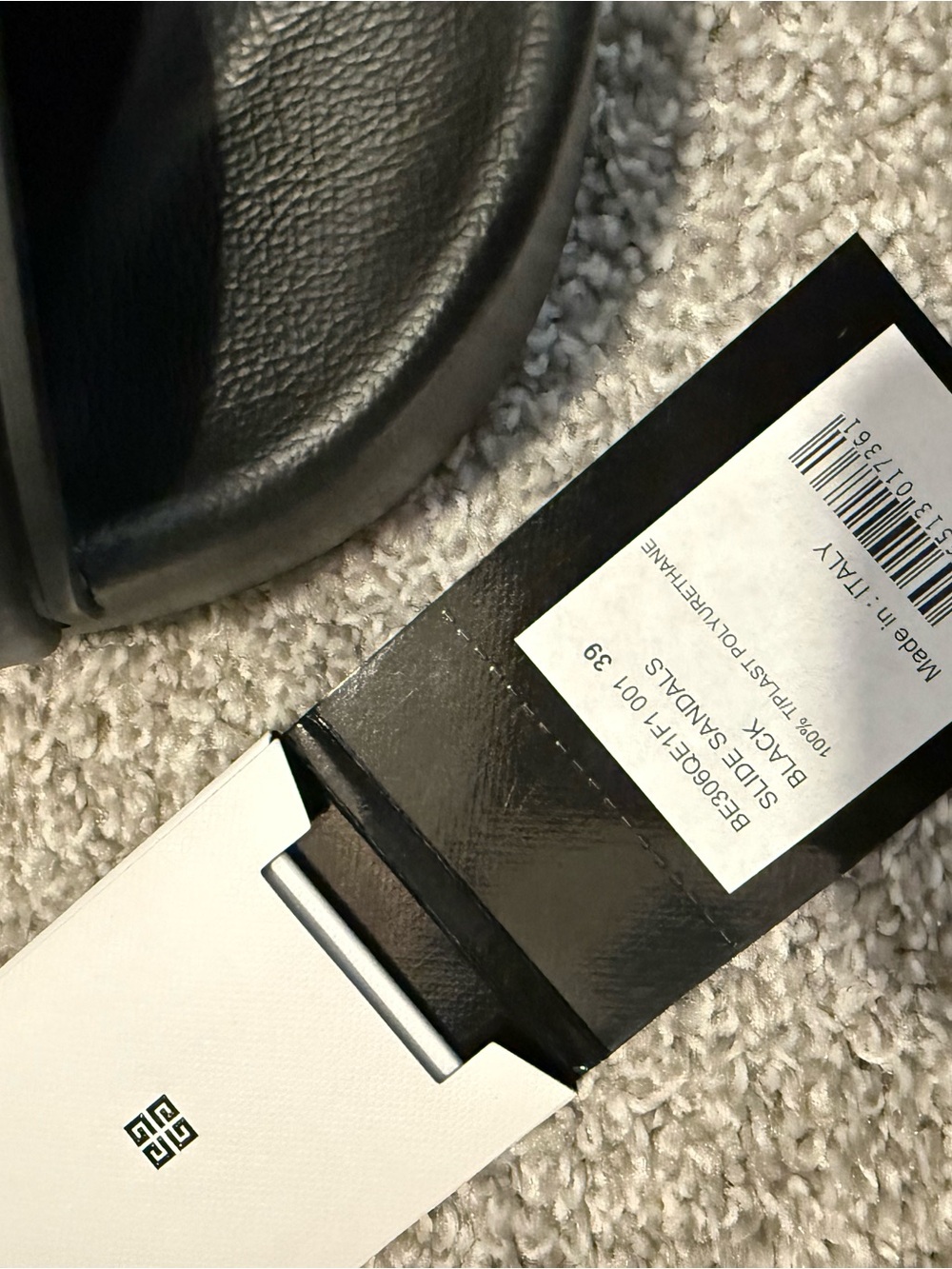 Authentic Givenchy Paris Black Platform Sandals - Picture 3 of 5